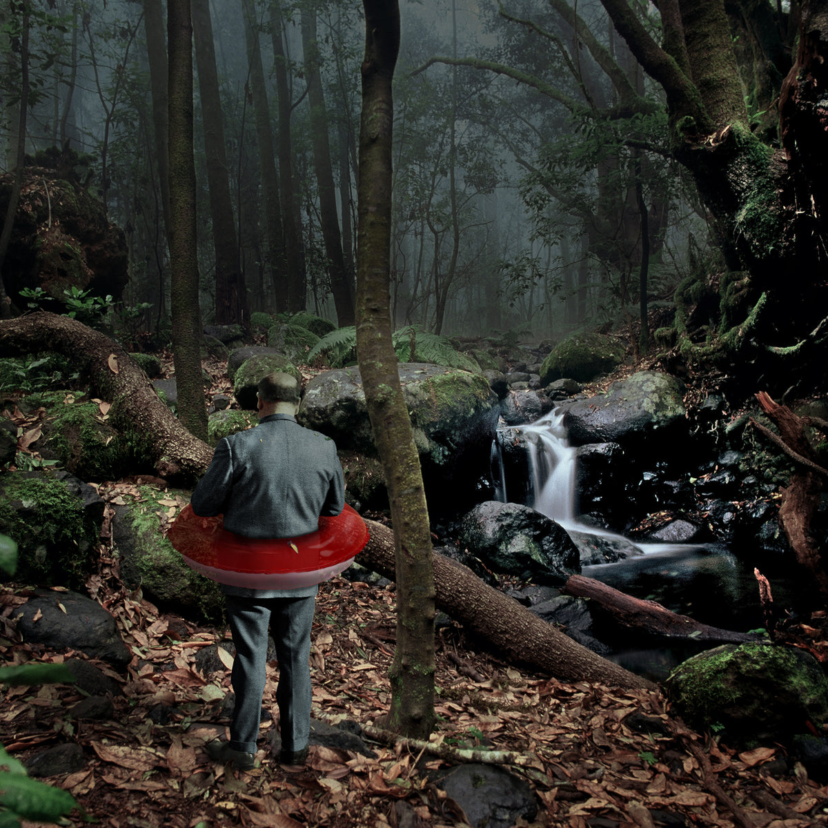 Señor en bosque