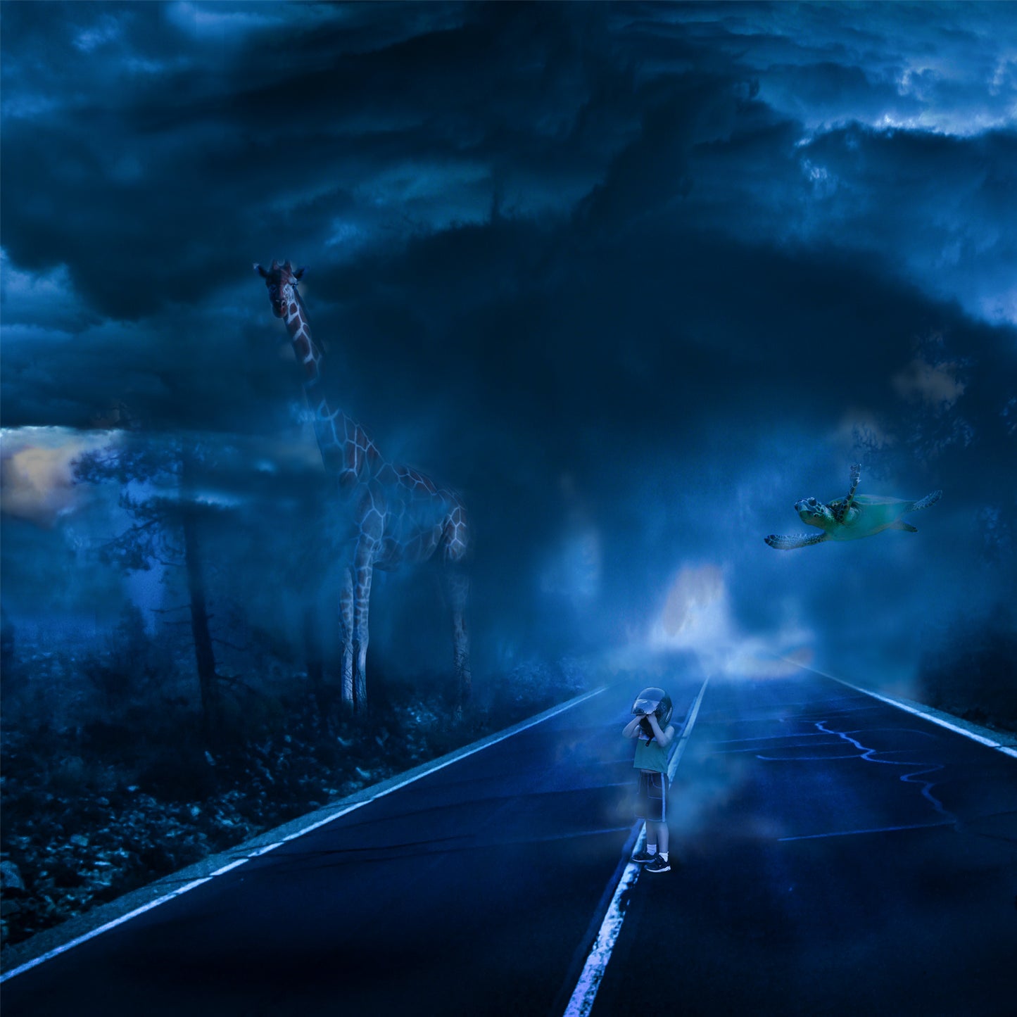 "Carretera Cuenca y niño"